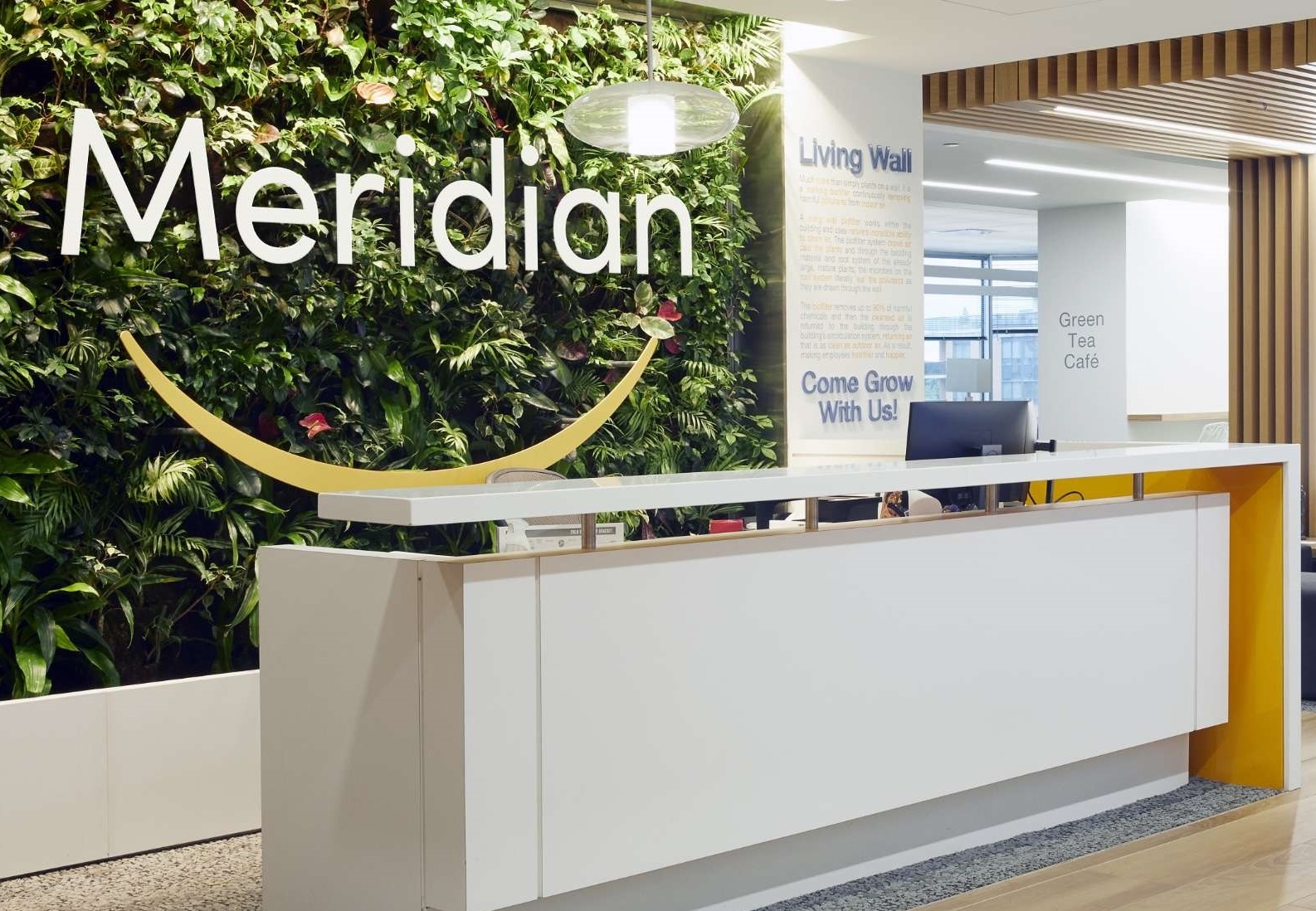 Meridian reception area at Toronto Corporate Office