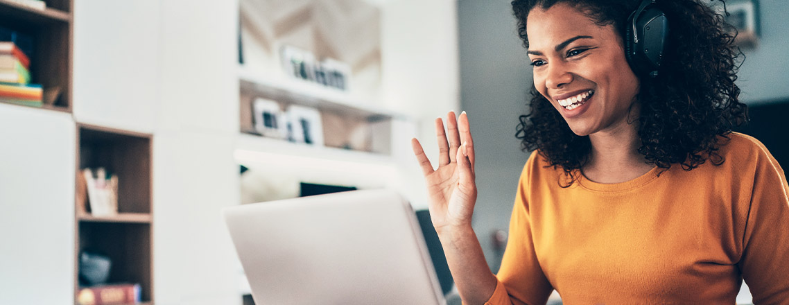 Woman at laptop