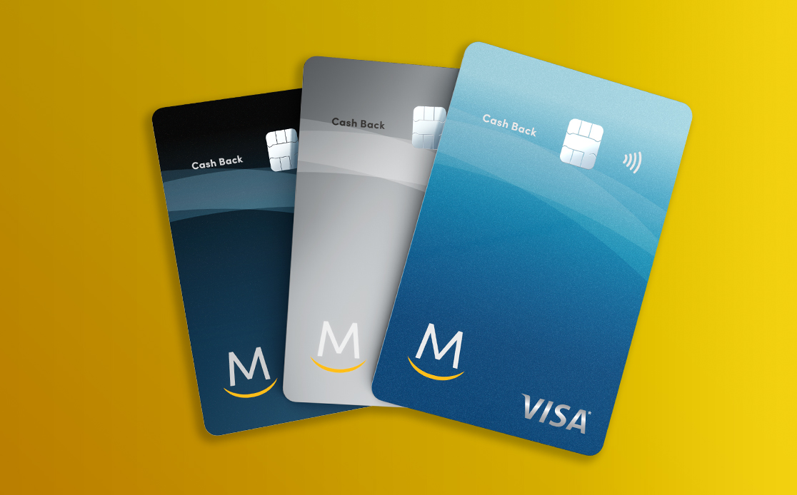 3 Meridian Visa credit cards