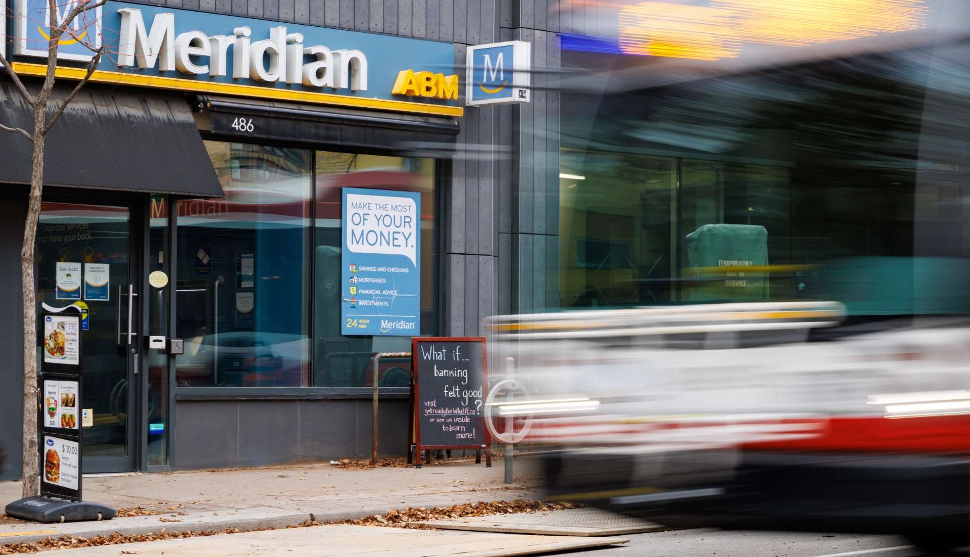 Outside view of a Meridian branch