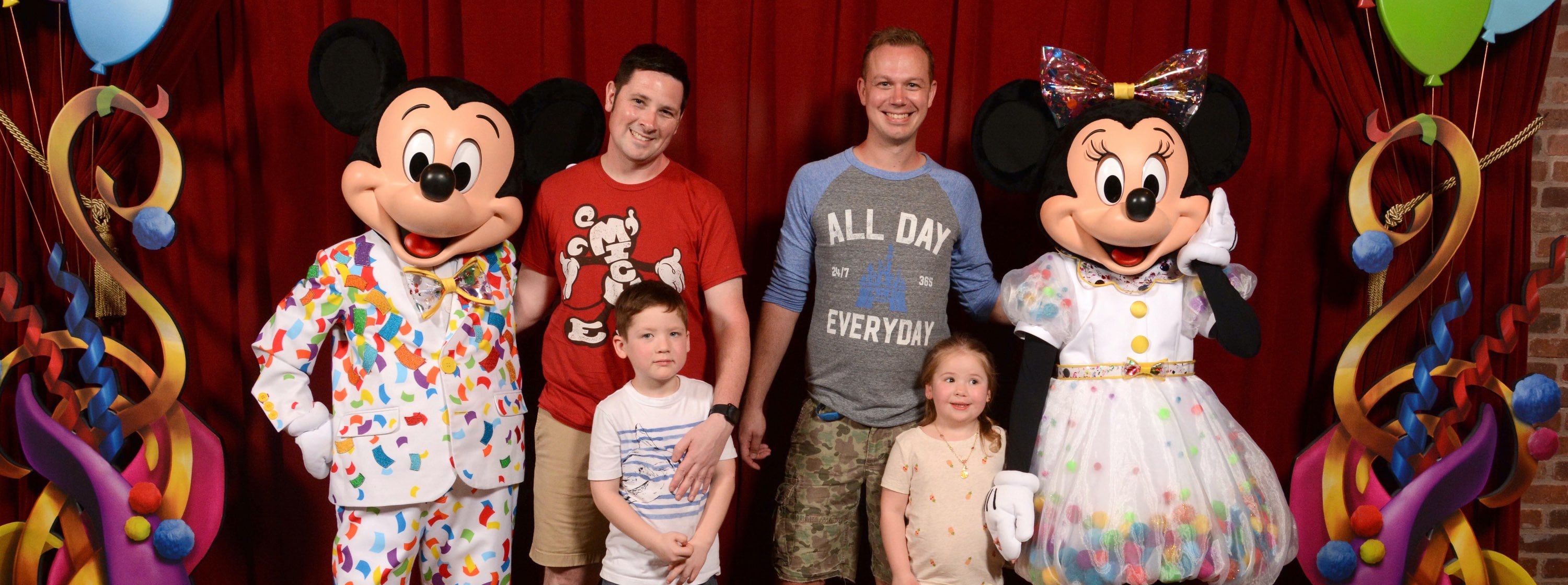 Scott and Chris with their family at Disney